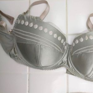 Stella McCartney Seafoam Polka Dot Bra + Panties